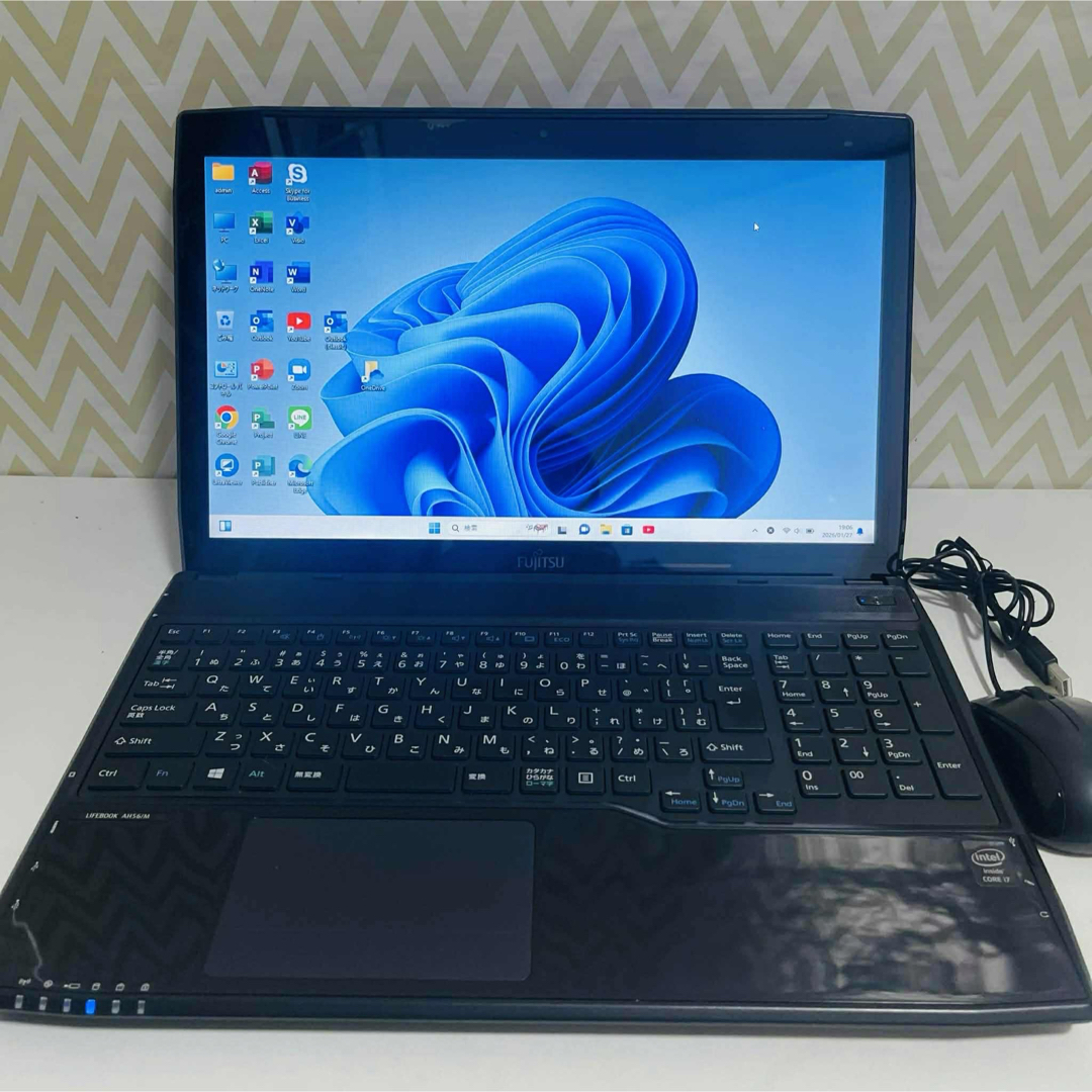 富士通 - T18 Fujitsuノートパソコン i7高速 WEBカメラ Windows11の