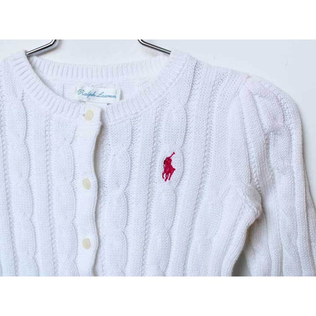 Ralph Lauren - ラルフローレン カーディガン 85cm キッズ 女児 白