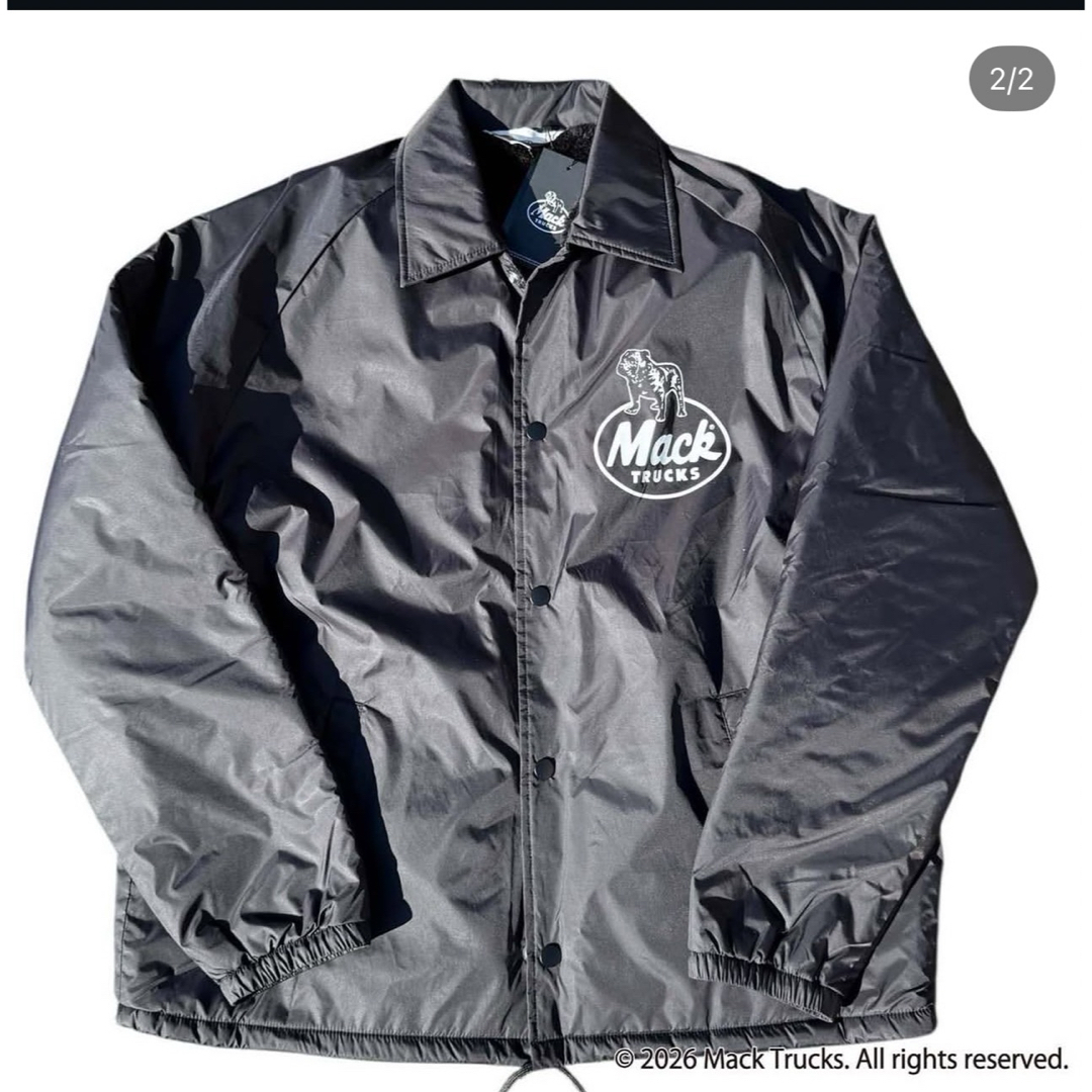 Mack trucks ブラックコーチジャケット マックトラックFJ ブラックの