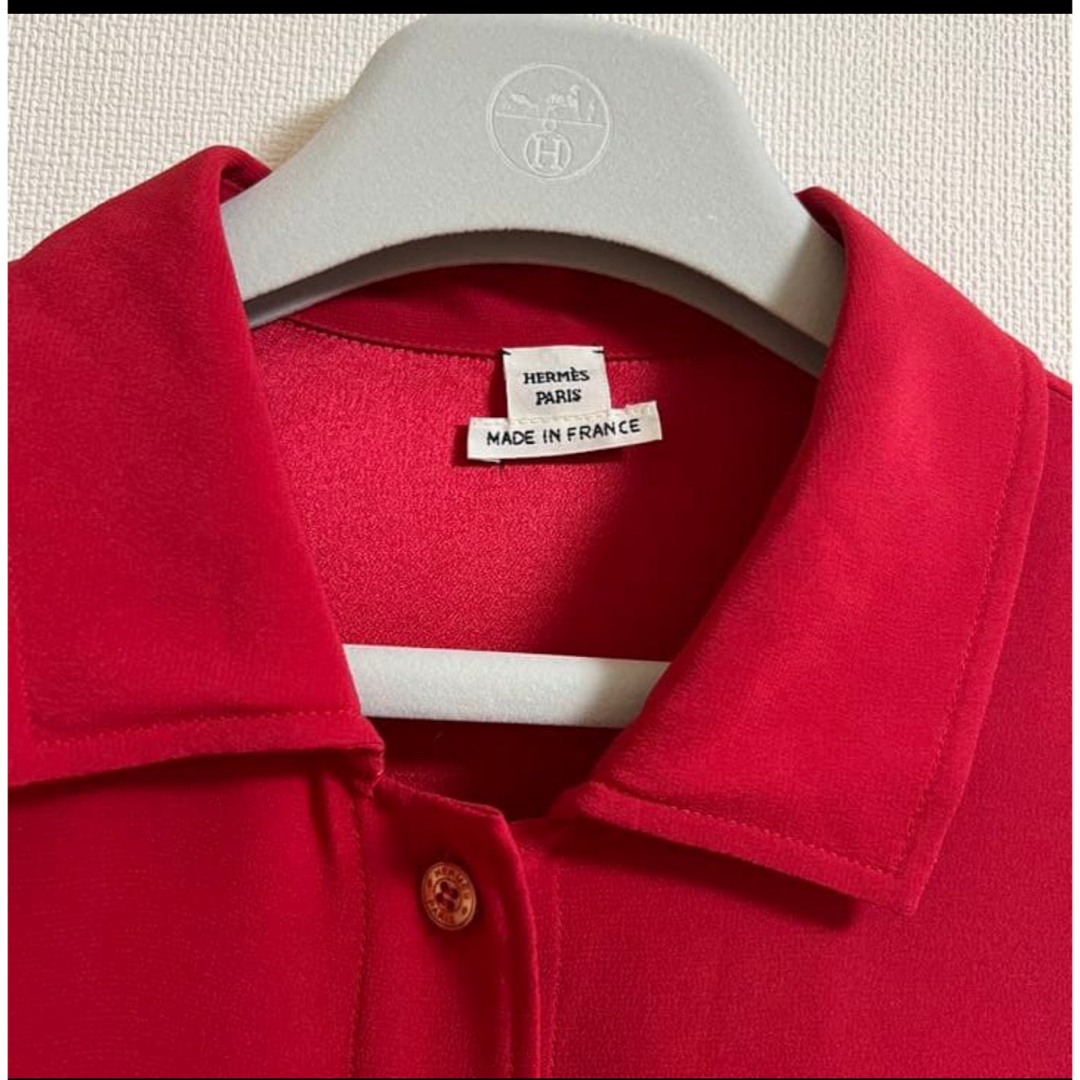 HERMES - エルメス HERMES シルク シャツワンピースの通販 by LOVE77's