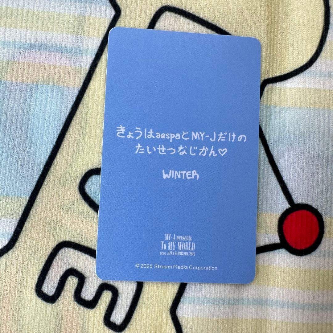 aespa 6000円 特典 ペンミ ウィンター 会場限定トレカの通販 by