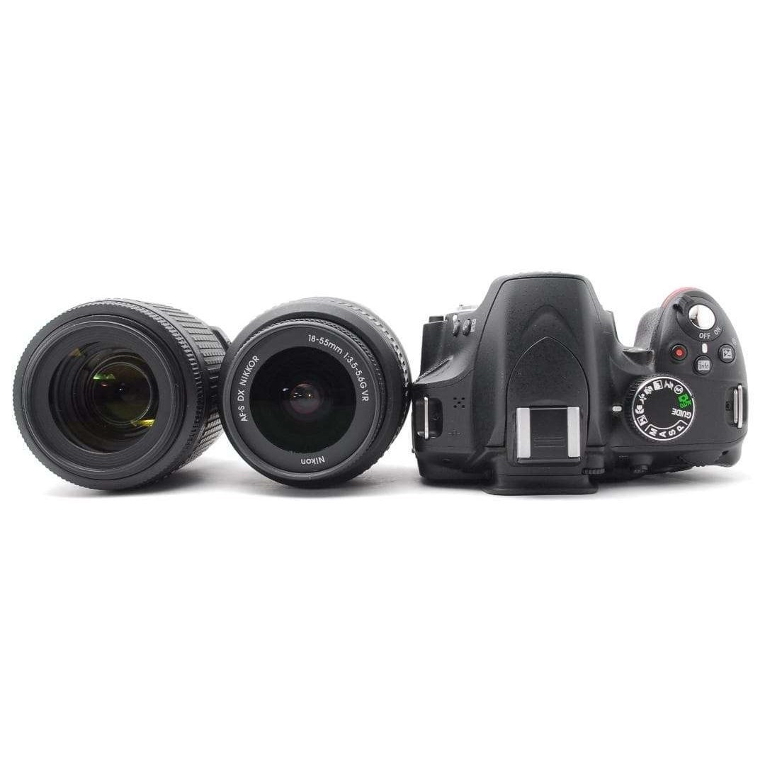 Nikon - 【使用感少美品】ダブルレンズ Nikon D3200 スマホ転送 フルHD