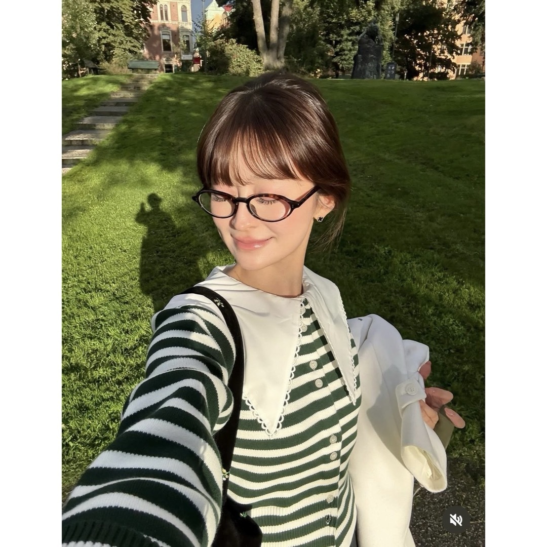 新品未使用】Bibiy. ボーダー長袖カーディガンの通販 by moshiii♪｜ラクマ