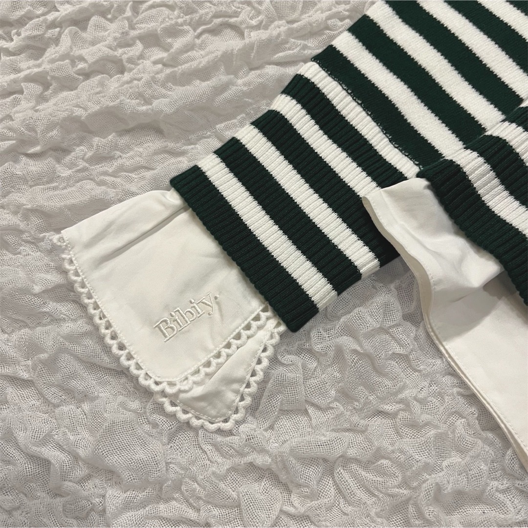 新品未使用】Bibiy. ボーダー長袖カーディガンの通販 by moshiii♪｜ラクマ