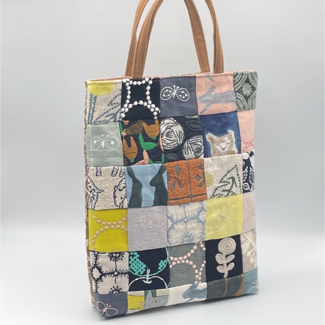 ㊷ミナペルホネン*パッチワーク ハンドメイド バッグ ミナペルホネン