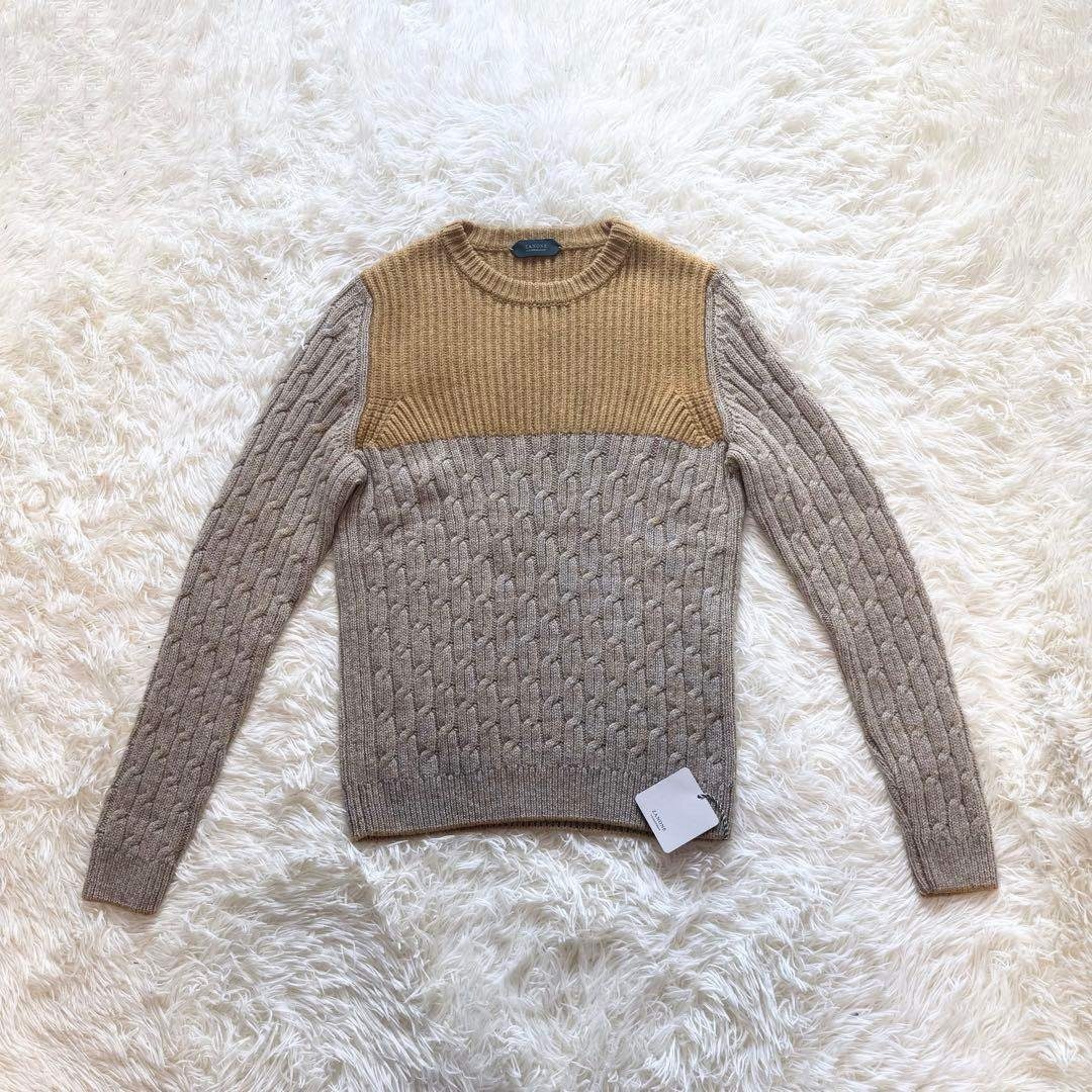 ✨美品✨ザノーネ ZANONE ケーブル編み ウールヤクニット 46 イタリア製