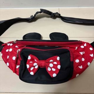 Disney - ディズニーワールド ウエストポーチ ミッキー 刺繍 レア ロゴ