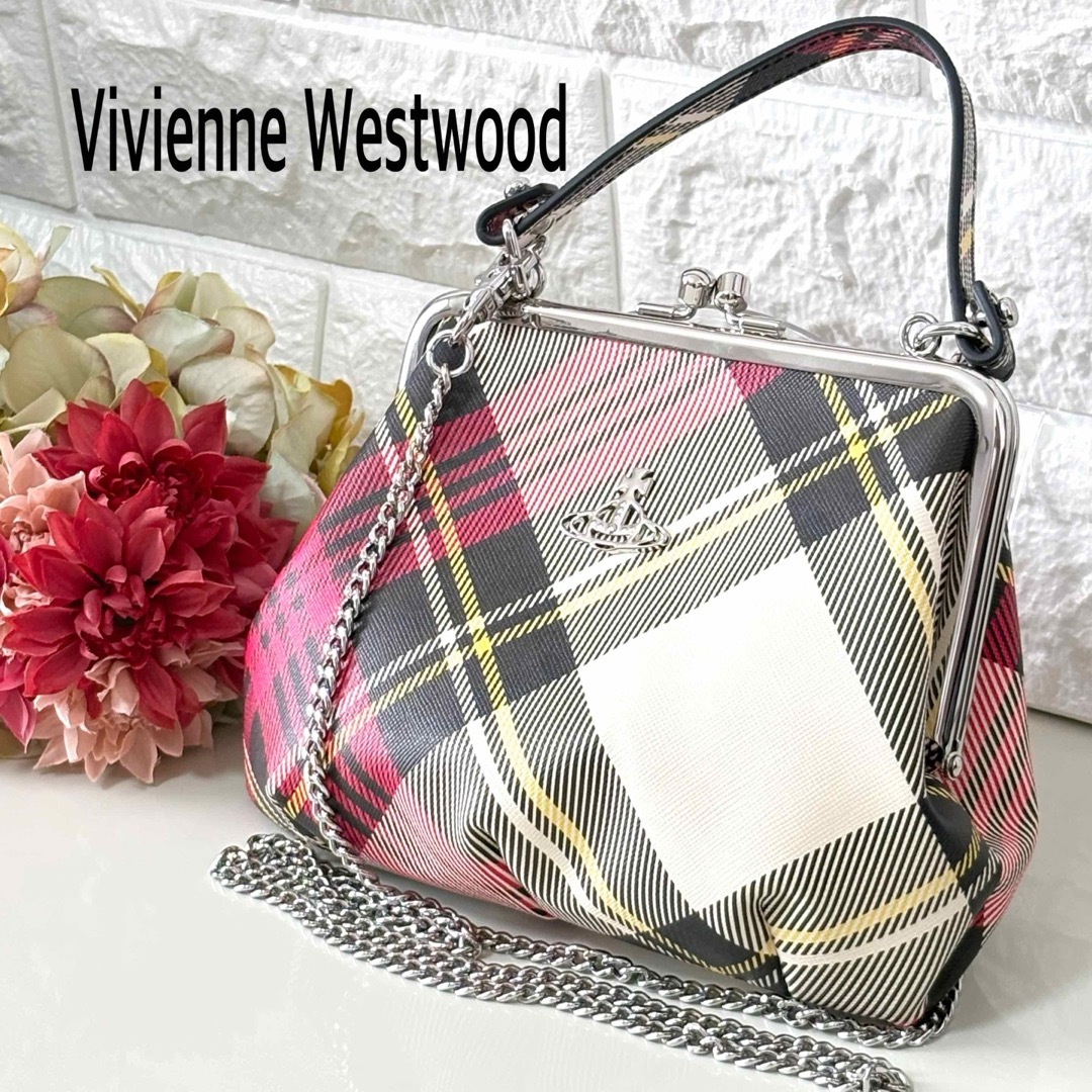 Vivienne Westwood - Vivienne Westwood チェック柄 ショルダーバッグ