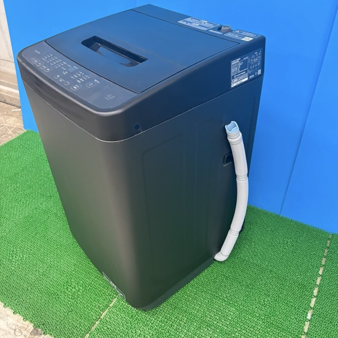 605 マッドブラック 洗濯機 24年製 4.5キロ 小型 一人暮らし 買い替え