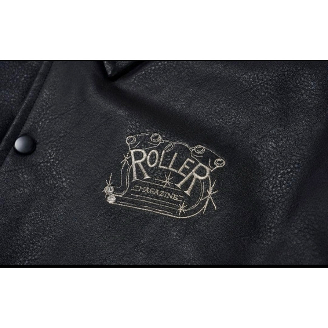 ROLLER FAKE LEATHER COACH JACKET L の通販 by shu's shop｜ラクマ