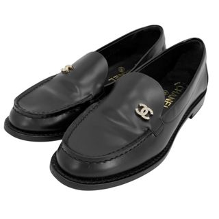 CHANEL - 【CHANEL】ソーブラック カーフスキン ローファーの通販 by U