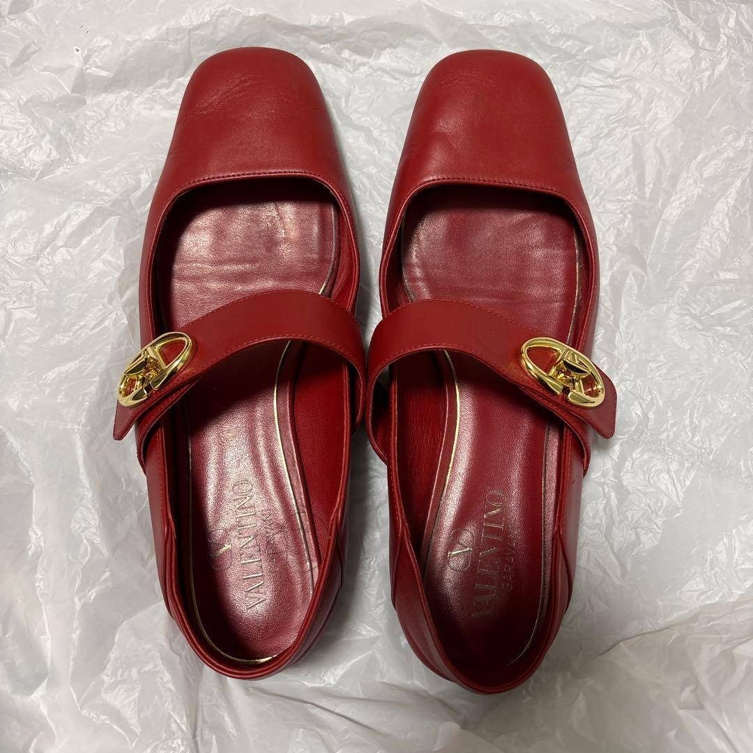VALENTINO BALLERINA バレエシューズ 赤