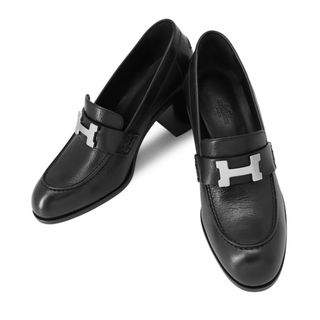 HERMES - エルメス HERMES ローファー パンプス ヒール アピ金具
