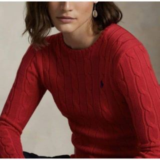 POLO RALPH LAUREN（ニット/セーター ・ レッド/赤色系）のフリマ