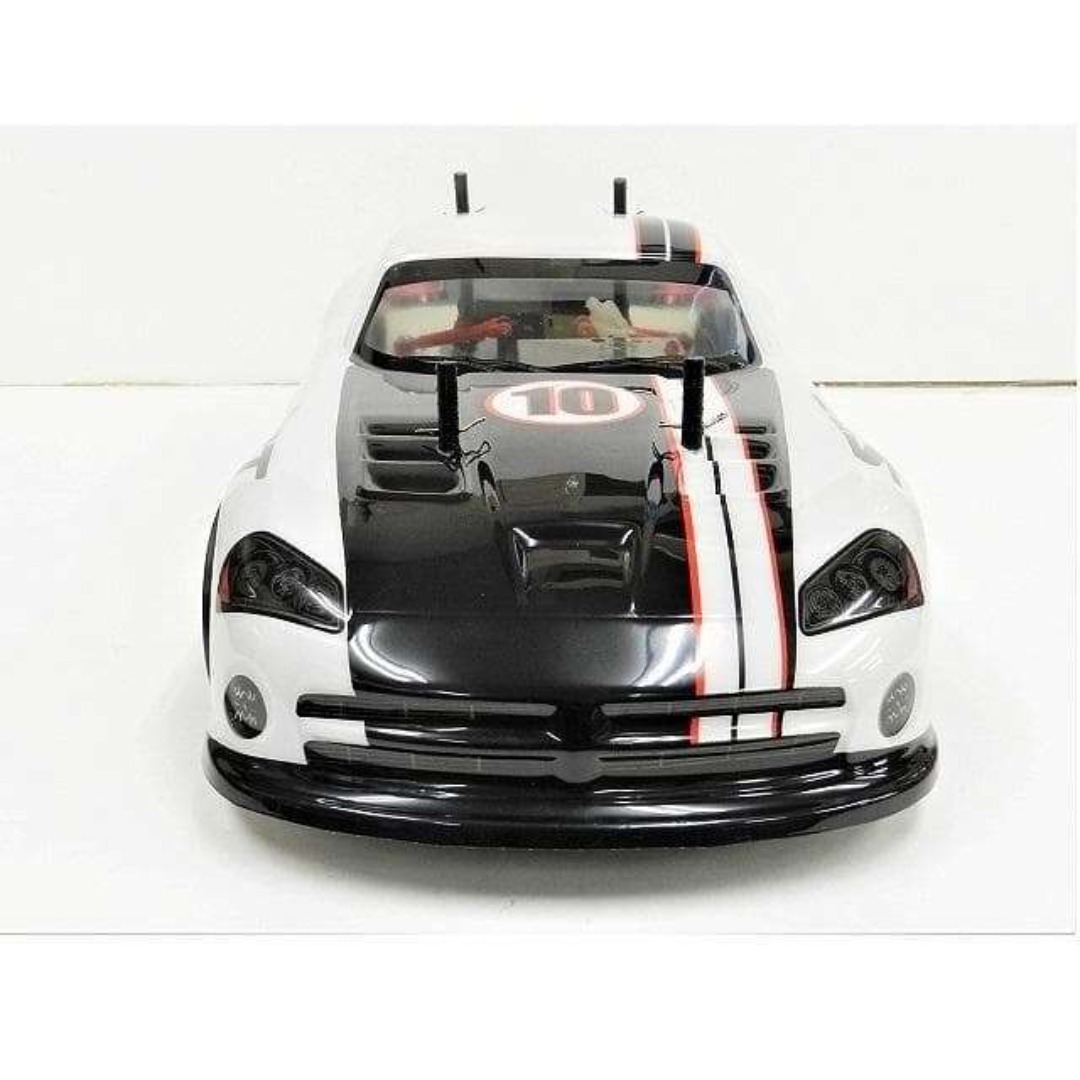 ターボ機能付き 1/10 ドリフトラジコンカー D001 白 スペアボディー付