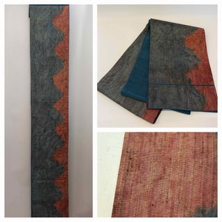 平和屋着物◎六通柄袋帯 正倉院花文 金銀糸 正絹 逸品 AABB4063dtの