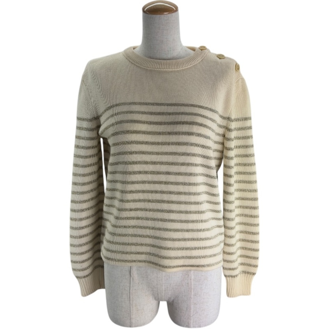 SAINT LAURENT - サンローラン SAINT LAURENT ラメボーダーニット