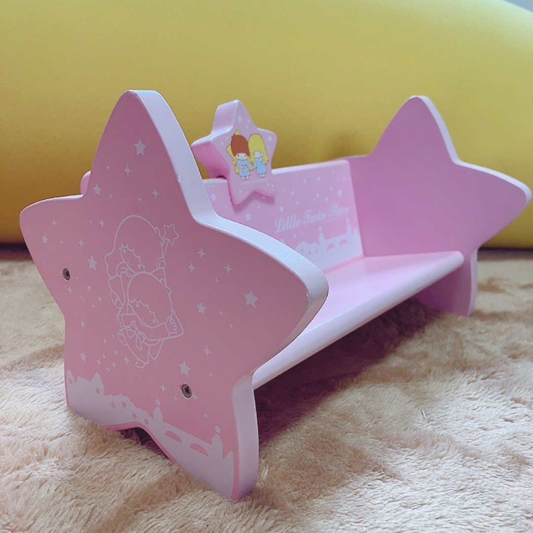 キキララ ベンチ型本立て 木製 リトルツインスターズ - キキララ 木製