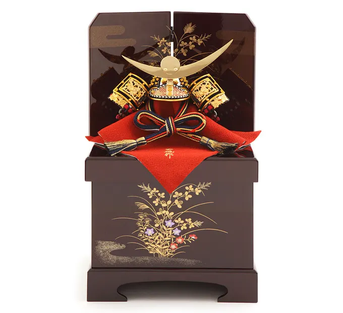 五月人形「上杉謙信の兜 小（収納タイプ）」｜五月人形の通販 ふらここ