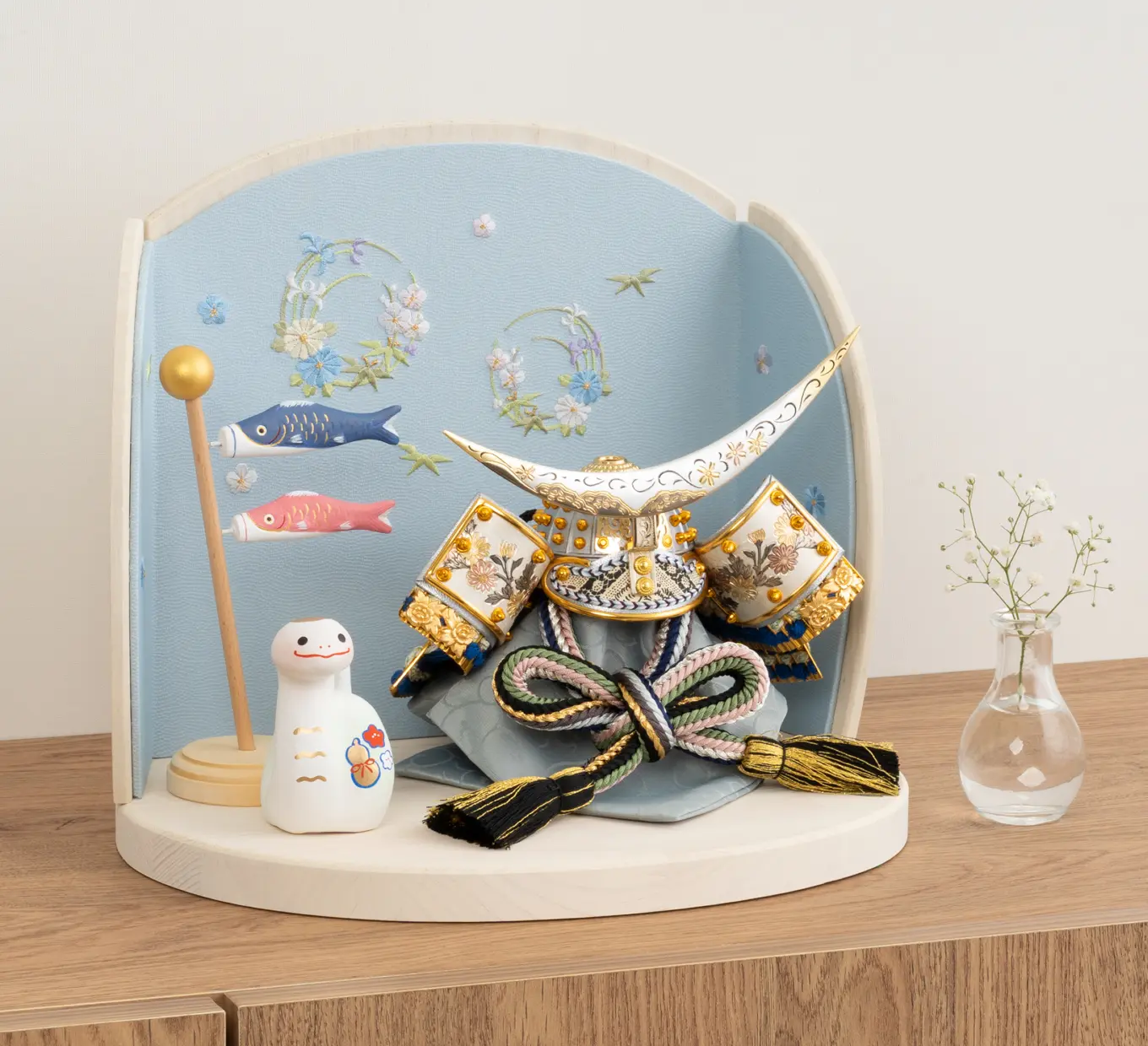 五月人形「朧花色に四君子の兜」｜五月人形の通販 ふらここ