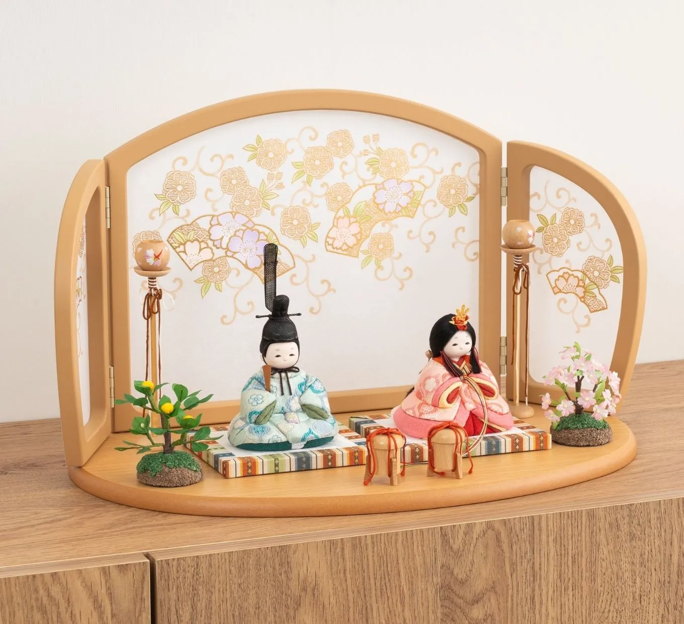 雛人形「ほのほの 桜立涌・桜色」｜雛人形の通販 ふらここ