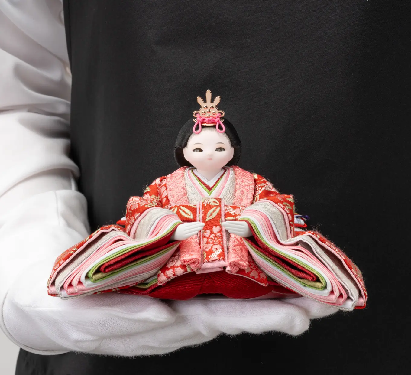 雛人形「れいれい 衣装着・八重桜・紅色」｜雛人形の通販 ふらここ