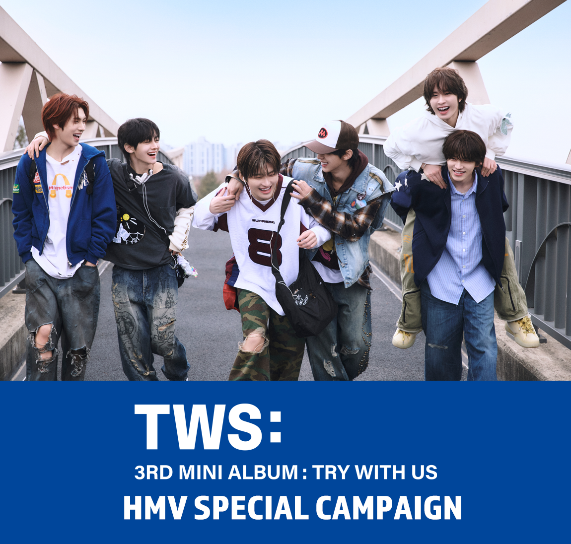 TWS 3rd Mini Album「TRY WITH US」の発売を記念して、全国のHMVにて