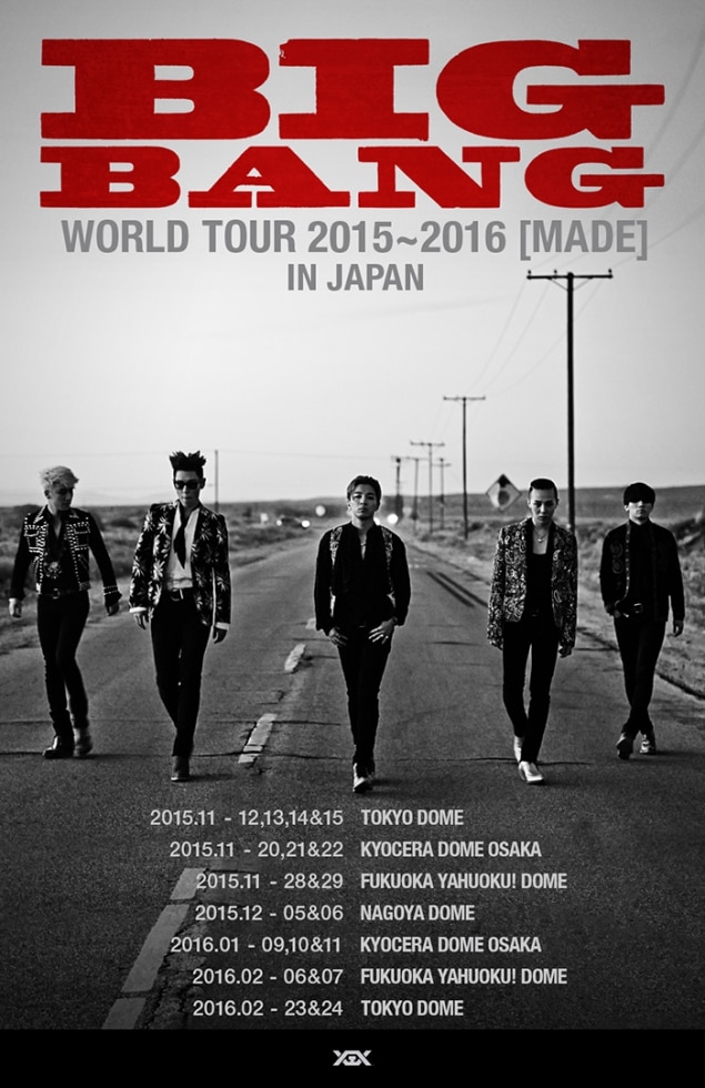 BIGBANG WORLD TOUR 2015-2016 [MADE] IN JAPAN” | Big Bang (BIGBANG