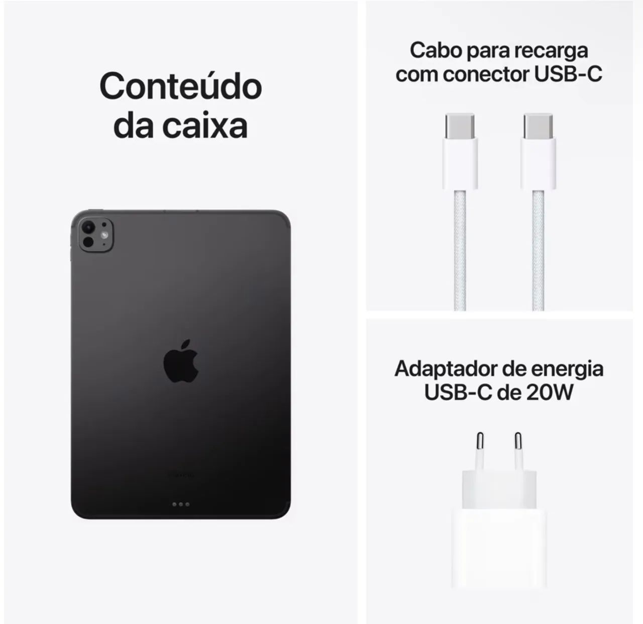 Ipad Pro M4 13 polegadas 256gb + Teclado Original Apple + Apple