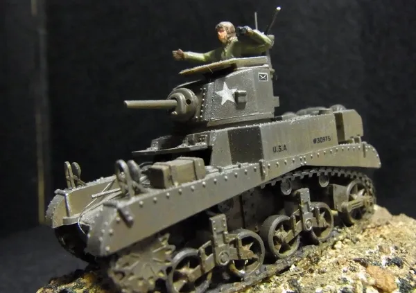 ジオラマ 1/76 日本陸軍97式中戦車改チハ 1/76 日本陸軍97式中戦車改