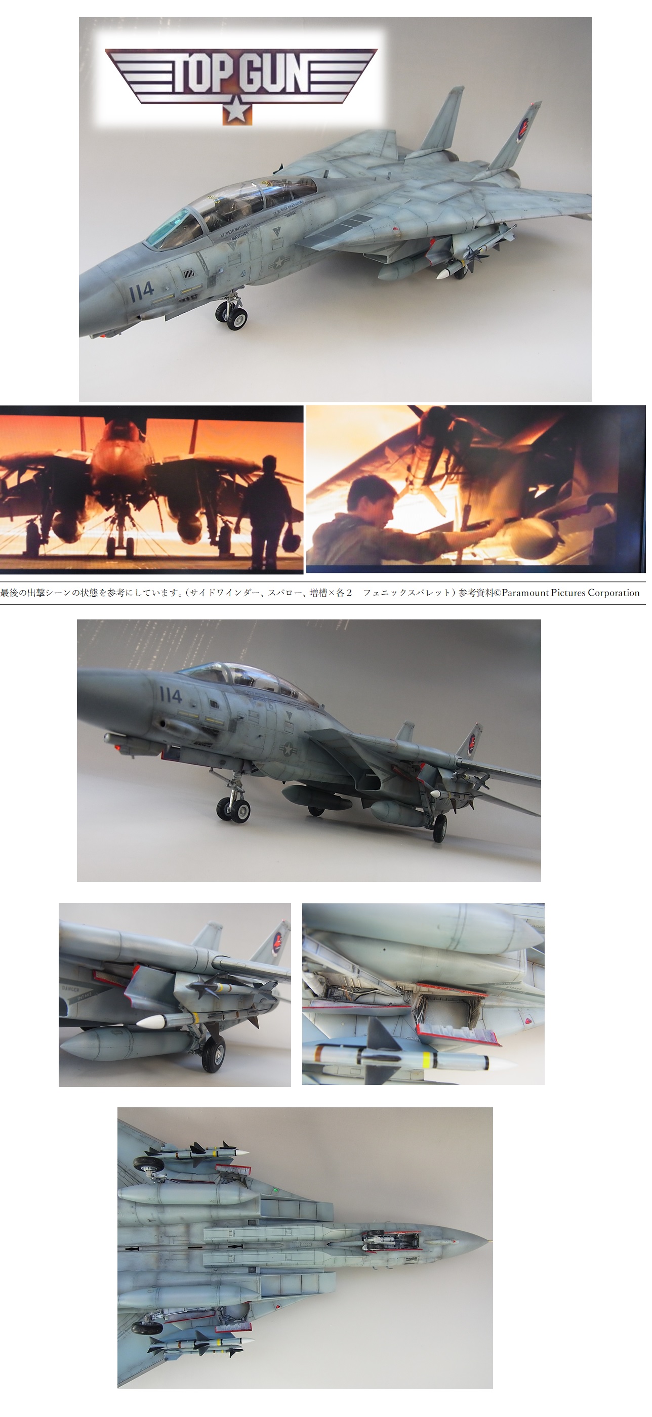 トップガン仕様F14-Aトムキャット(マーベリック・グース乗機)TOPGUN