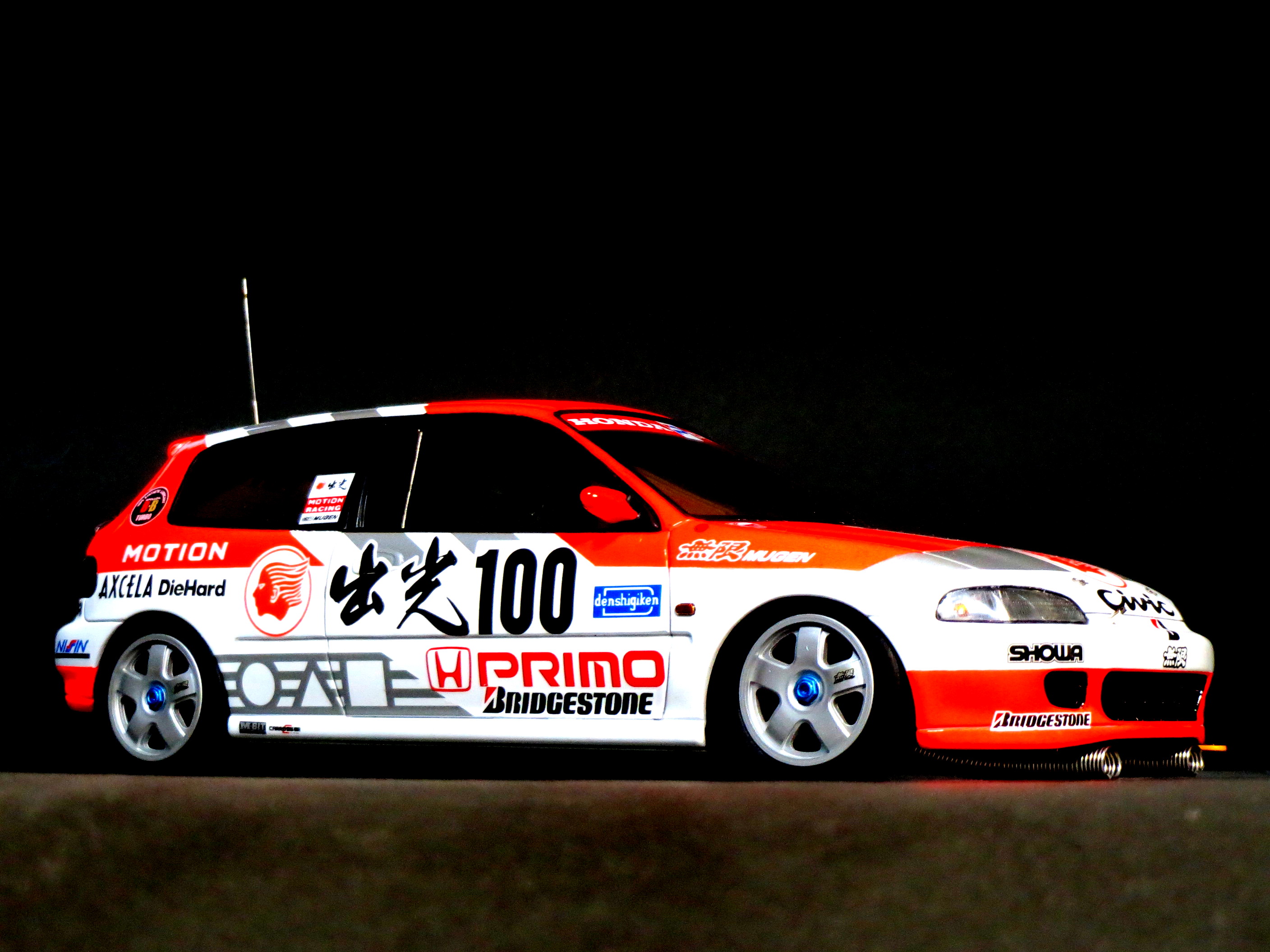 プラモデル完成品 タミヤ ホンダ 無限シビック ストリート戻し 環状線