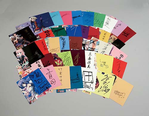 電撃文庫ライトノベル作家直筆サイン入り棚用プレート