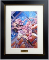 2839] 松本零士 直筆サイン入りシルクスクリーン「銀河鉄道999/星の海