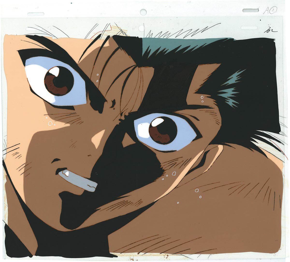 幽遊☆白書・神谷VS浦飯「セル画」 幽遊☆白書・神谷VS浦飯「セル画」