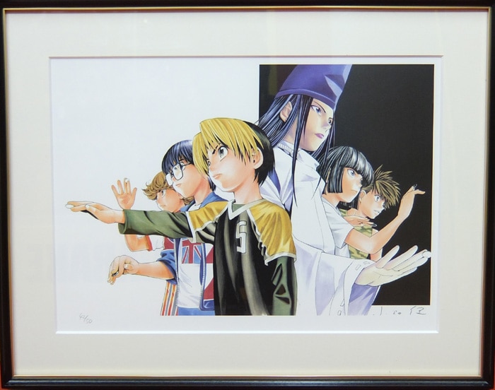 プレミア価格】ヒカルの碁複製サイン色紙の裏面が薄っすら破け以外は美