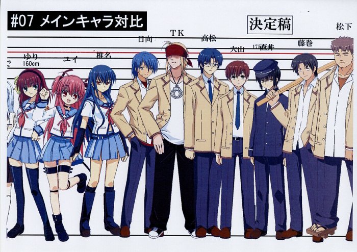 AngelBeats! エンジェルビーツ ポストカード 65点セット AngelBeats