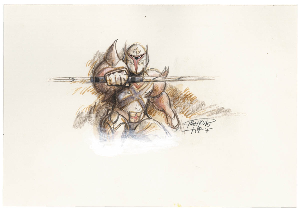 九里一平直筆カラーイラスト「宇宙の騎士テッカマン」