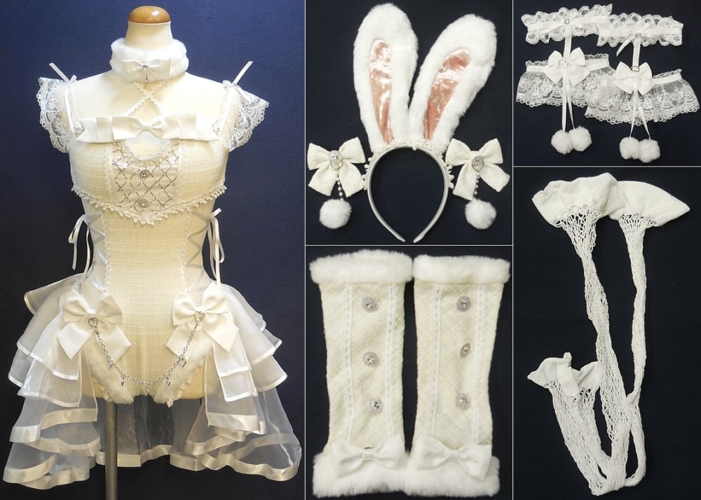 1/Malymoon/ベルチュールツイードバニー/ホワイト/女性用S/Mサイズ