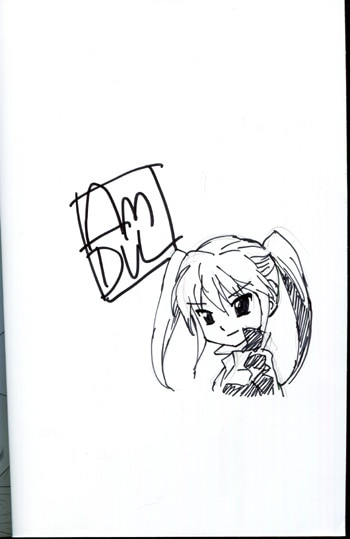 PG-3536]トッピングHONEY 直筆イラストサイン本 AM-DVL