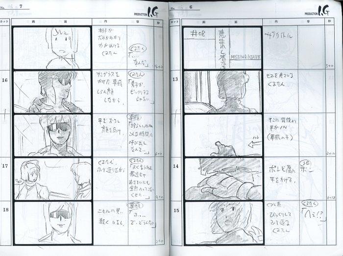 攻殻機動隊 STAND ALONE COMPLEX 絵コンテ