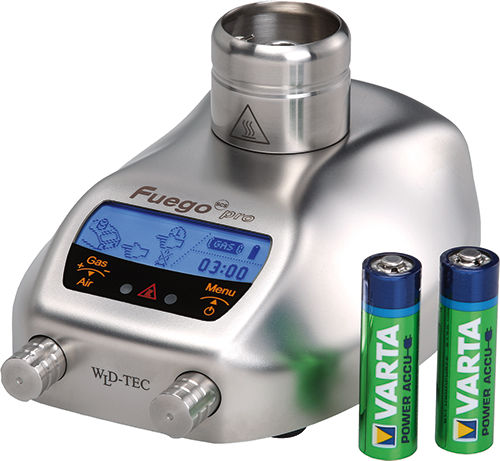 Laboratory burner - Fuego SCS pro - WLD-TEC - battery-operated / gas