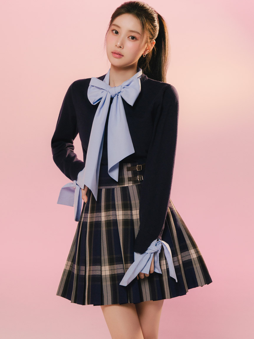 ボウタイドッキングニットプルオーバー(ニット)｜トップス｜SNIDEL