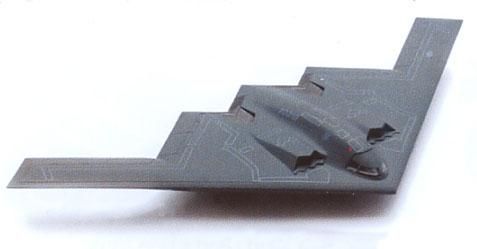 塗装済み半完成品 1/200 ステルス爆撃機B2 スピリット【テスター650020】