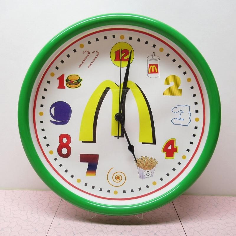 マクドナルド フード文字盤 壁掛け時計