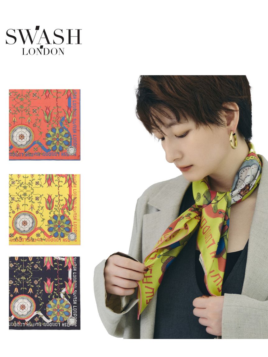 スカーフ】スウォッシュロンドン (SWASH LONDON) Armories シルク