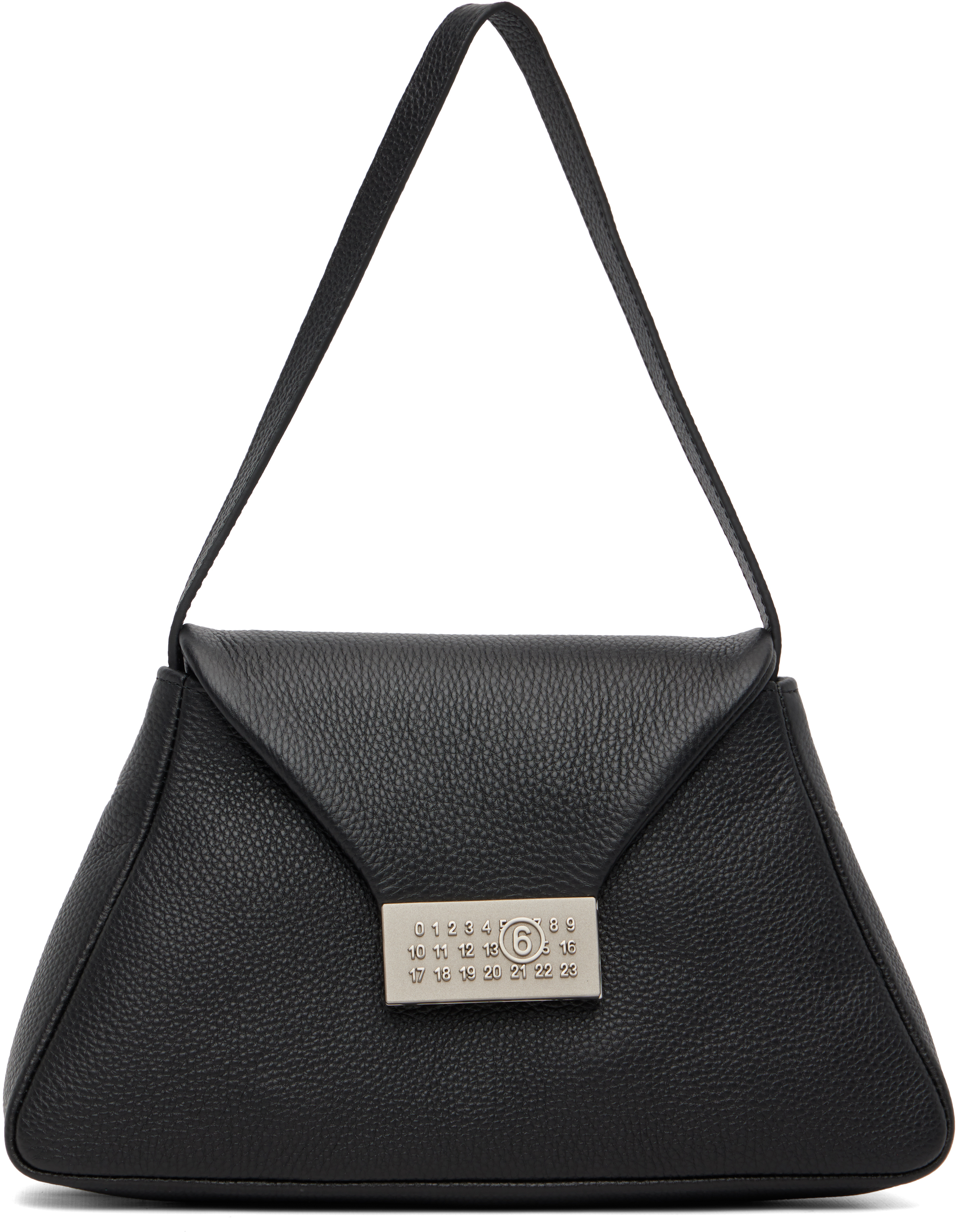 Black Numeric Pochette Clutch by MM6 Maison Margiela on Sale