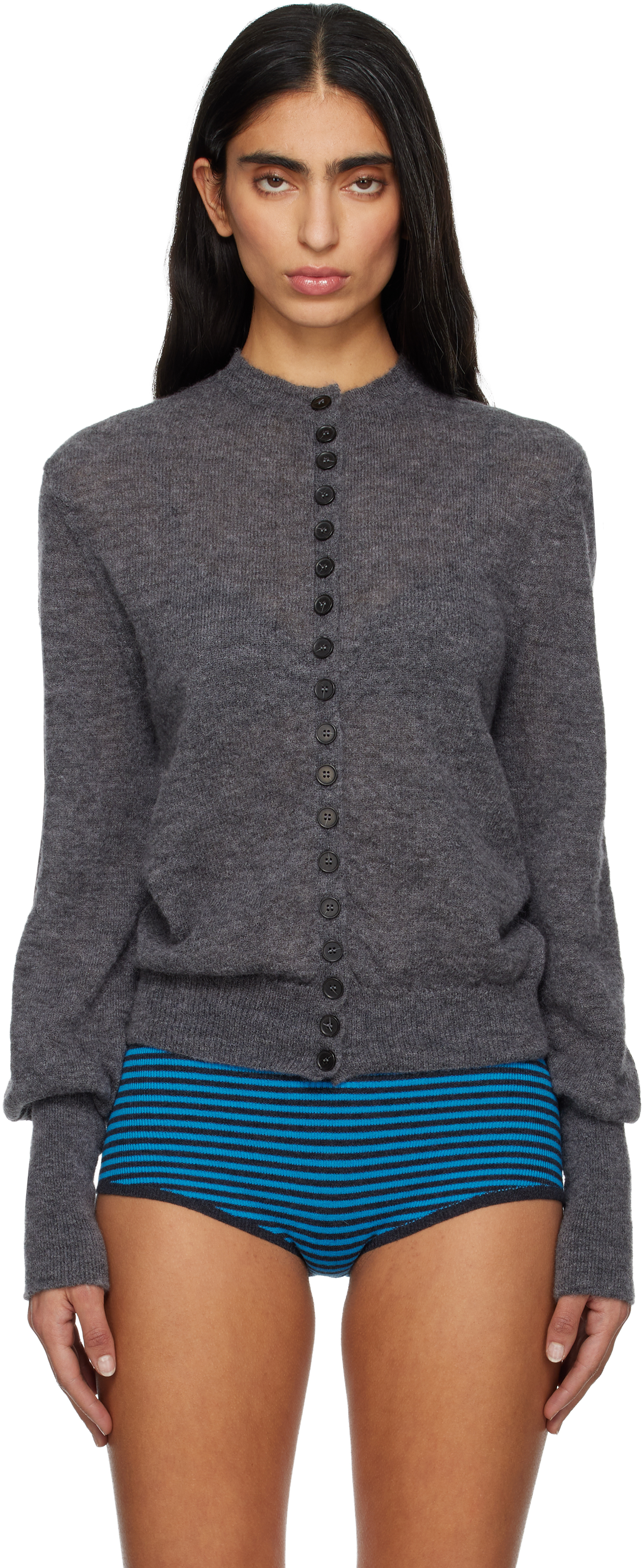 Paloma Wool: Gray Cink Cardigan | SSENSE