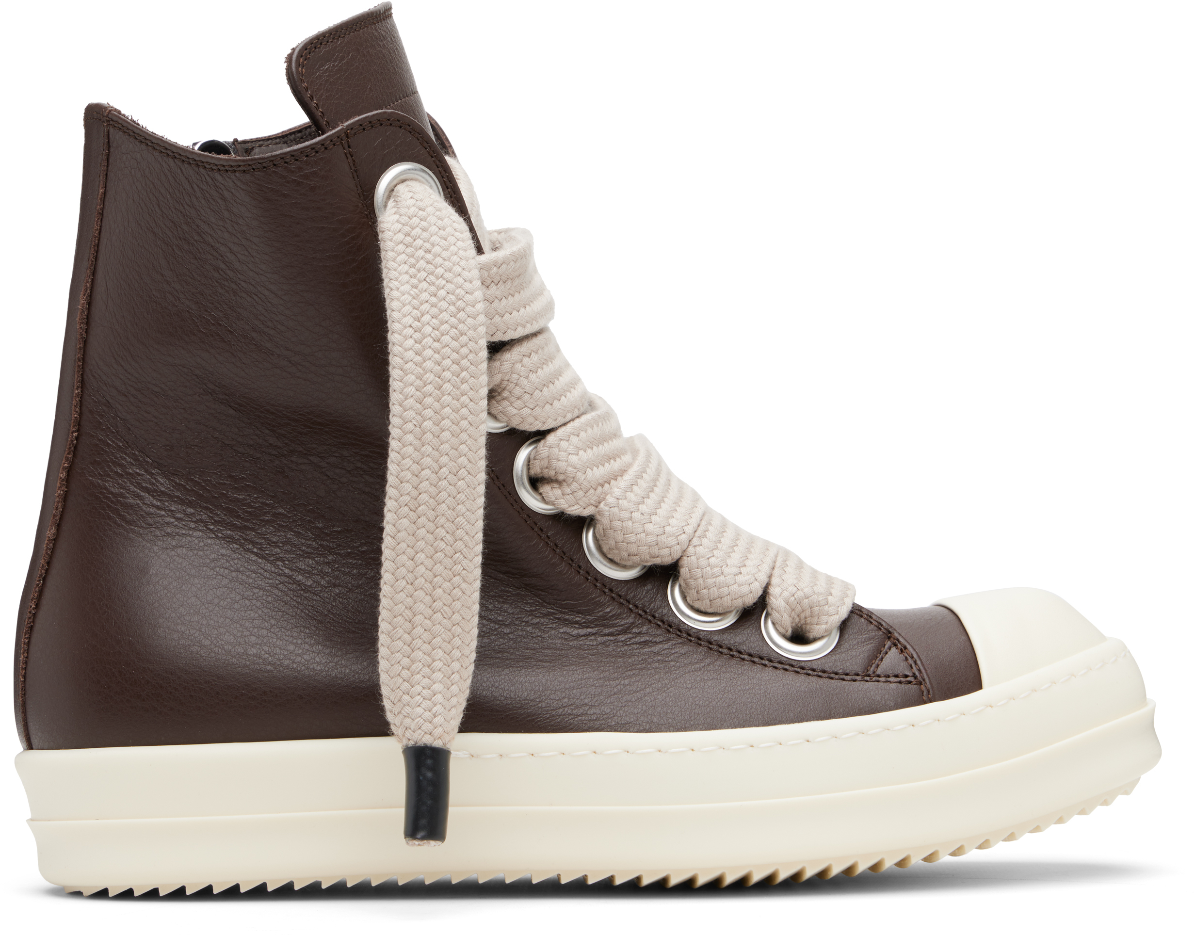 Rick Owens: ブラウン Temple Jumbolace スニーカー | SSENSE 日本