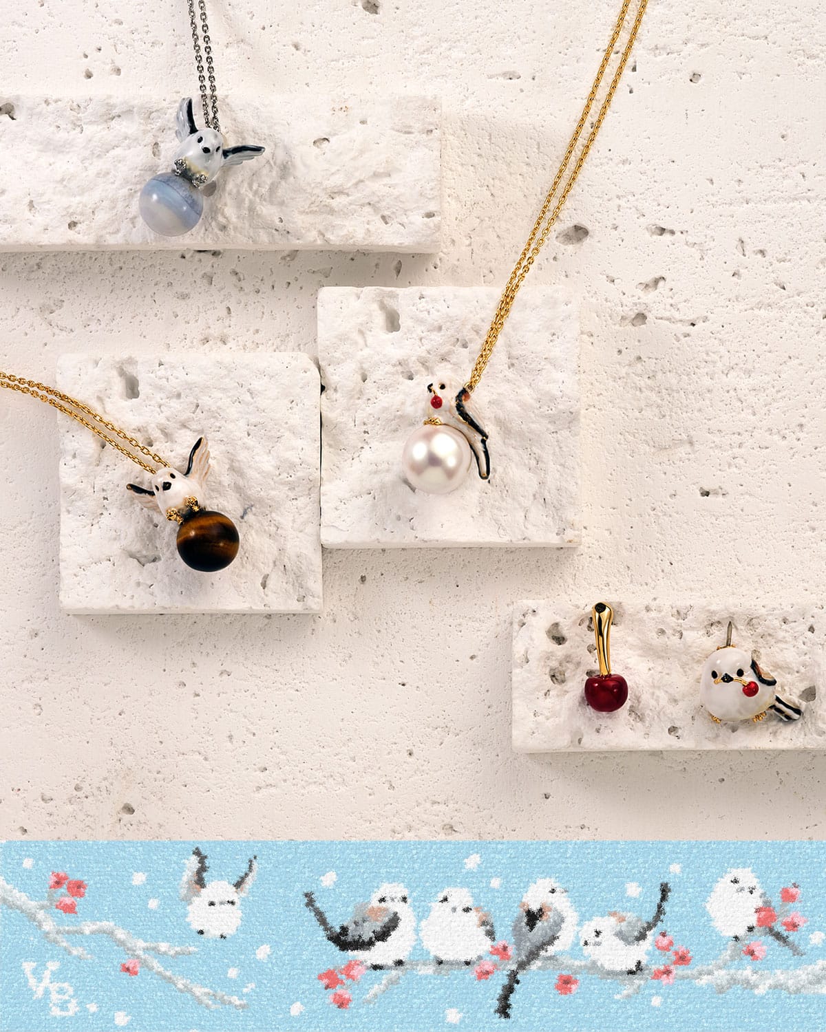 ヴァンドームブティック×フェイラー】シマエナガモチーフの